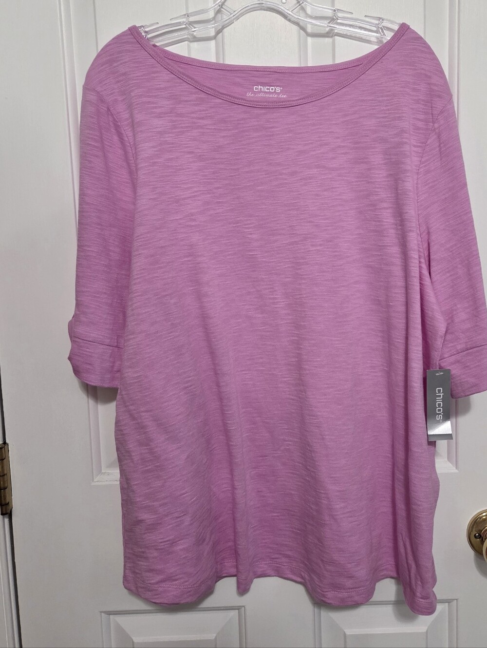 Chicos The Ultimate T Ladies Top Size 3 60% Cotton 40% Modal